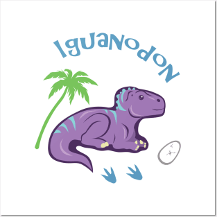 Cute Iguanodon Posters and Art